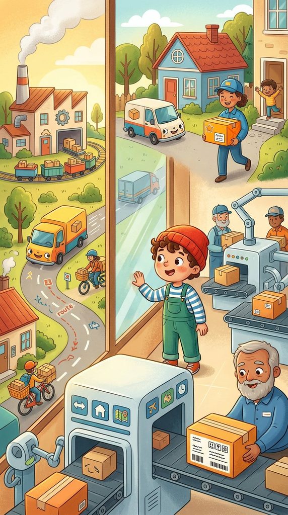 邮递员如何把包裹送到家