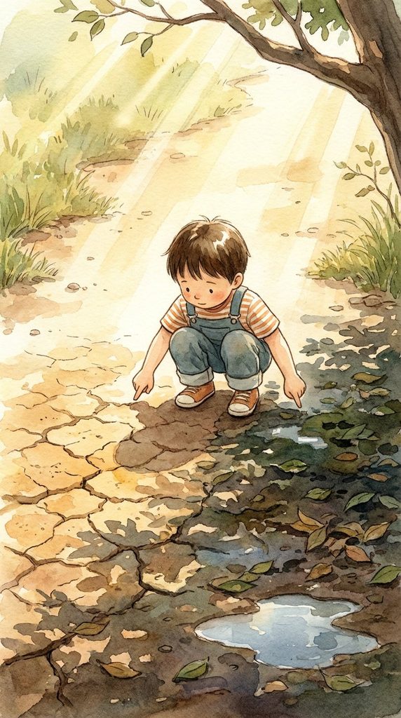 这块地为什么还湿着